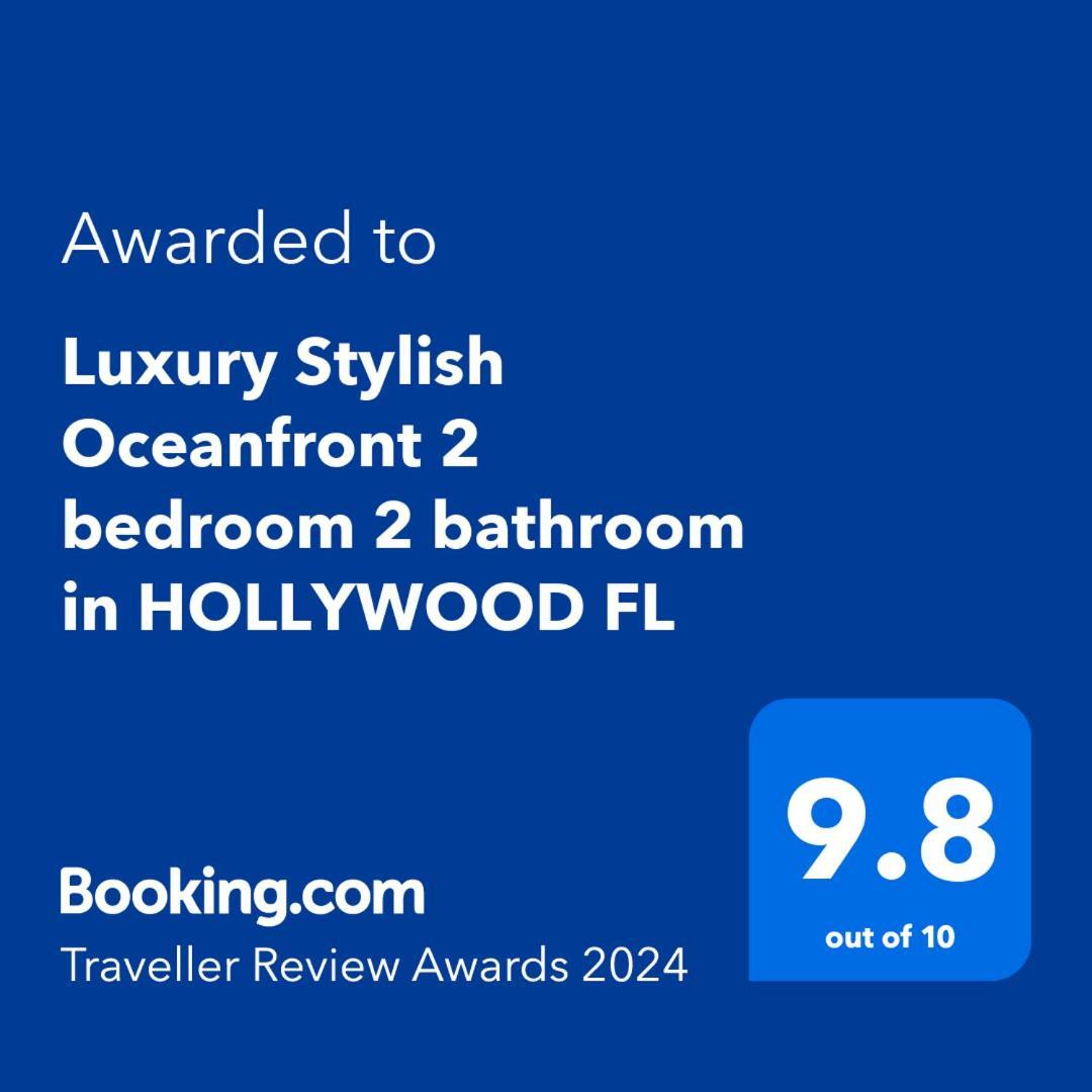 Luxury Stylish Oceanfront 2 Bedroom 2 Bathroom In Hollywood Fl Zewnętrze zdjęcie